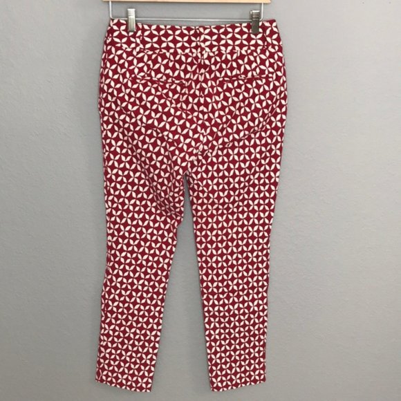 LOFT Pinwheel Julie Skinny Pant - Size 0 - Picture 4 of 10